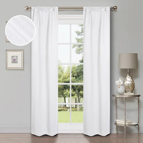 Vista 28 de Superior Cortinas opacas, oscurecimiento de la habitación para dormitorio, sala de estar, bloqueo solar, térmicas, estilo moderno, cabecera