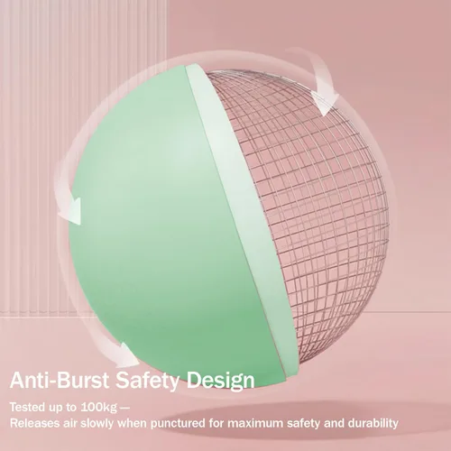 Vista 2 de Pelota de ejercicio pequeña de 9 pulgadas, mini pelota de pilates antideslizante para estabilidad, fitness, estiramiento y entrenamiento de fuerza
