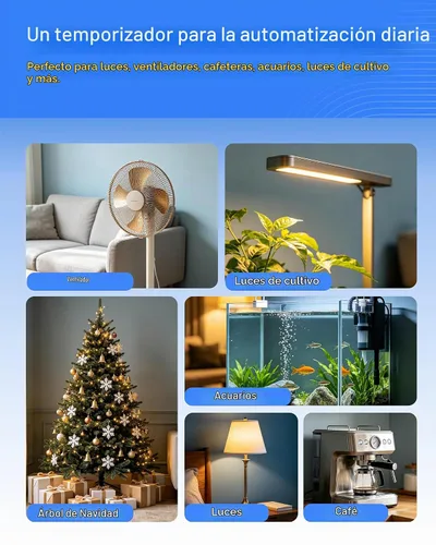 Vista 7 de HBN - Temporizador de salida para interiores, temporizadores de enchufe para lámparas de luz, temporizador digital