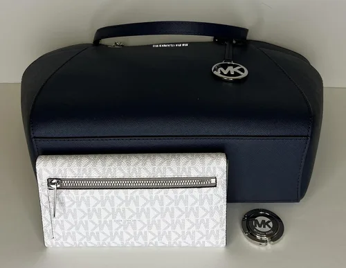 Vista 6 de Michael Kors Jet Set - bolsa de hombro para viaje con cadena grande cartera triple Michael Kors Jet Set