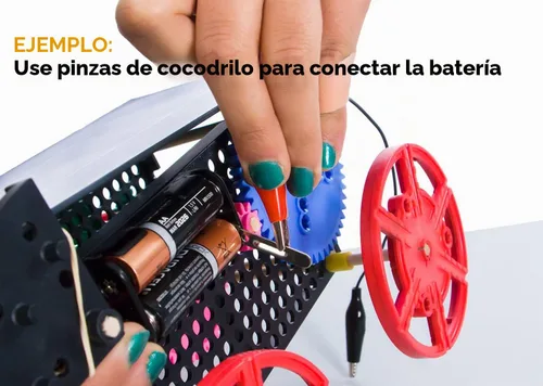 Vista 6 de 10 clips eléctricos de cocodrilo de alta calidad, 5 cables de prueba de colores con sondas de prueba, cables de puente de cocodrilo con clips