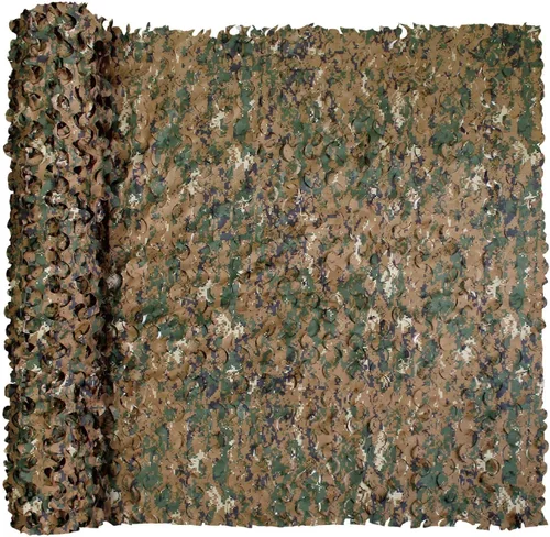 Vista 19 de GRVCN - Red de camuflaje en rollo a granel, malla de sombrilla para caza, tiro a ciegas, temática militar, decoraciones de fiesta Desert Camo