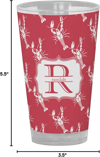 Vista 4 de Vaso de pinta de cangrejo de río personalizado - a todo