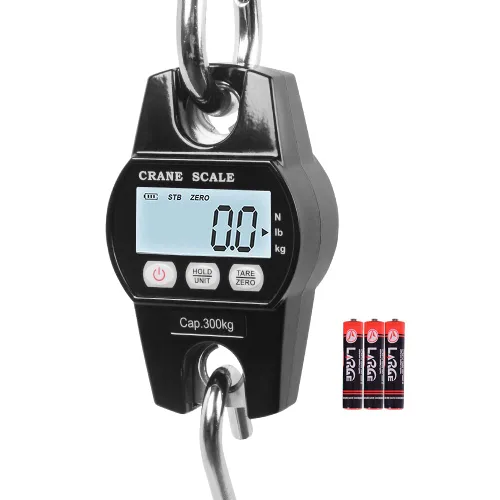 Vista 10 de Báscula de Grúa Mini Fuzion – Báscula Colgante 440lb/200kg/1960N, Báscula para Venado con Pantalla LCD Grande, Funciones de Retención y Tara