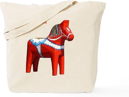Vista 9 de CafePress Id Rather Be Riding! Bolsa de mano de caballo Bolsa de lona natural, bolsa de compras de tela, Caqui