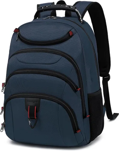 Vista 6 de Mochila para laptop Boavan para hombres (Negro, 15.6), Rosa(Amour Pink), Elegante