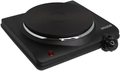 Vista 10 de Cocina eléctrica de una hornilla IMUSA USA GAU 80305 de 1100 vatios en color negro, quemador doble 1500 W, Negro