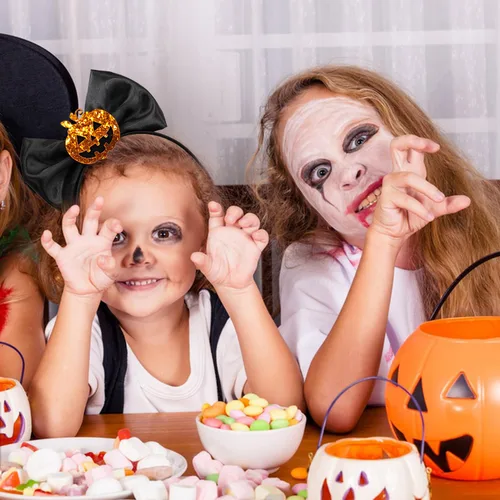 Vista 13 de Totelux Diadema de lazo de Halloween, Naranja, 1 unidad (paquete de 1)