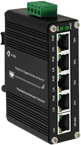 Vista 8 de Interruptor industrial PoE de 3X1000M RJ45 IEEE802.3af/at 30W-1X1000M SFP