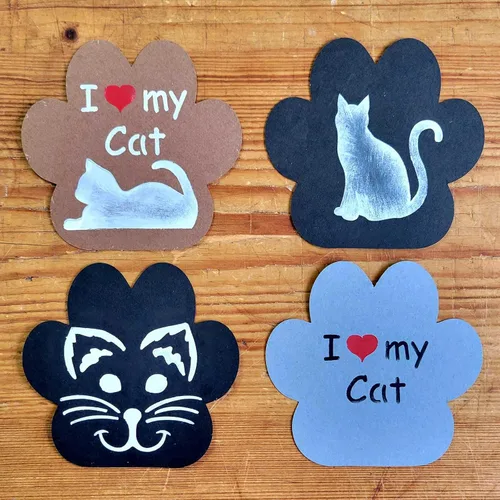 Vista 5 de Plantilla de galletas y manualidades I Love My Cat de Designer Stencils