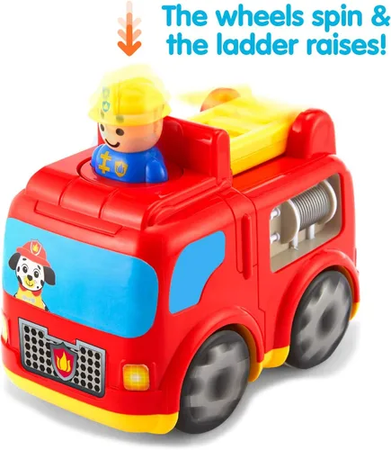 Vista 2 de Kidoozie Presione 'N Zoom Fire Engine