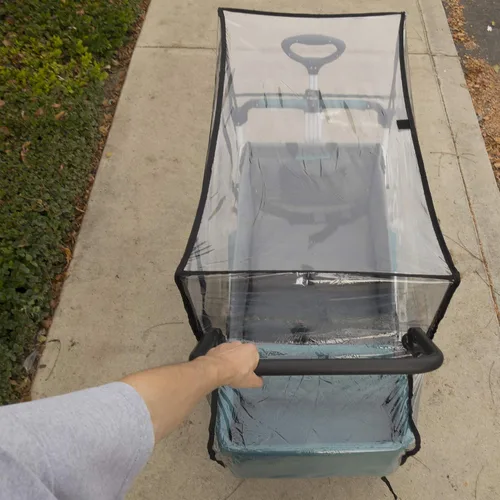 Vista 6 de Creative Outdoor Distributor Bolsa de plástico transparente impermeable para vagones de empuje, universal y duradero, accesorios de actividades
