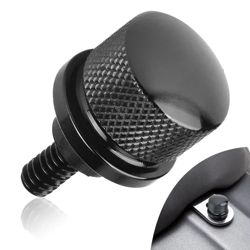 Vista 12 de Tuerca de perno de asiento Street Glide Sportster para Harley, tuerca de rosca estriada para guardabarros trasero de motocicleta Dyna Softail Road
