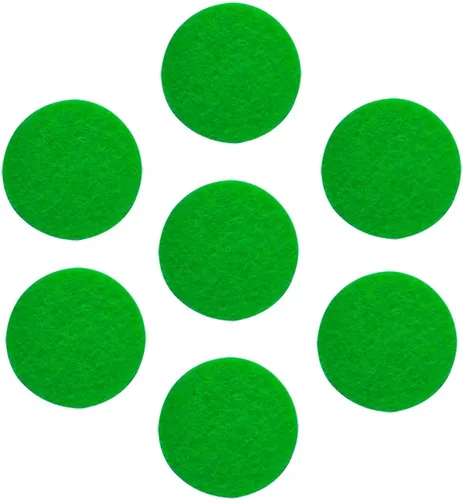 Vista 13 de tBesme Círculos de fieltro adhesivos negros; círculos adhesivos de fieltro negro para bricolaje y costura artesanal, 1 pulgada, paquete de 100