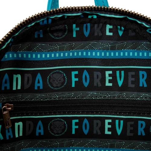 Vista 8 de Loungefly Marvel Wakanda Forever Mini-mochila Black Panther, exclusiva de Tienda