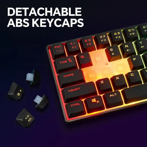 Vista 6 de CHONCHOW Combo de teclado y mouse inalámbricos 60 % para juegos, retroiluminación RGB recargable con luz LED, mouse y teclado inalámbricos