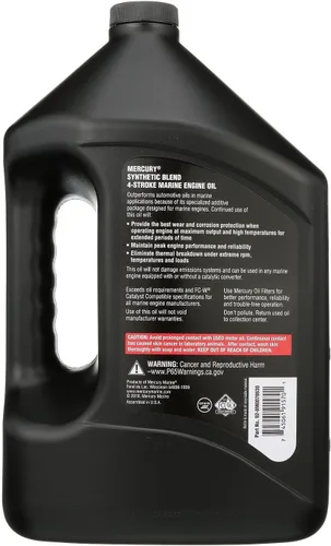 Vista 5 de Genuine Mercury 8M0078630 aceite de 1 galón y 4 ciclos, sintético, Mpp.