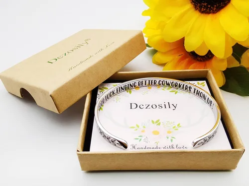 Vista 240 de Pulseras inspiradoras para mujer, joyería de acero inoxidable, con refranes, pulsera motivacional con mensaje oculto, pulseras grabadas para mejor