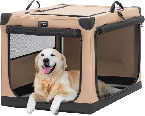 Vista 10 de Petsfit Jaula para gatos – 20 pulgadas ligera, fácil de instalar, resistente jaula portátil para perros, marco ajustable con 3 puertas de malla Verde