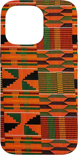 Vista 21 de Kente - Carcasa para iPhone 17, diseño étnico de Ghana, diseño africano