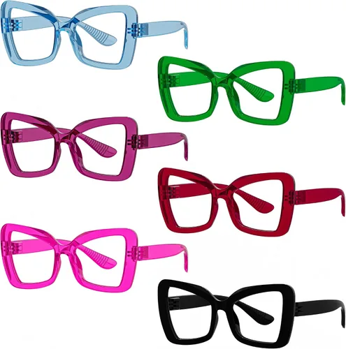 Vista 14 de Eyekepper Paquete de 4 lentes con diseño de ojo de gato de gran tamaño para mujer Lupa para mujer, elegantes lentes de lectura para mujer