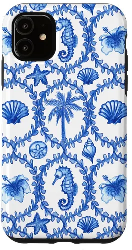 Vista 8 de Funda con estampado hawaiano para iPhone 16, nieta costera, niña de coco