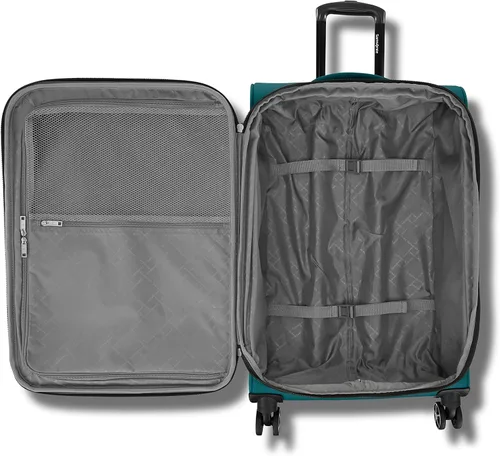 Vista 4 de Samsonite Saire LTE Softside - Maleta expandible con ruedas giratorias, Verde Pino, Saire Lte Softside - Equipaje extensible con ruedas giratorias