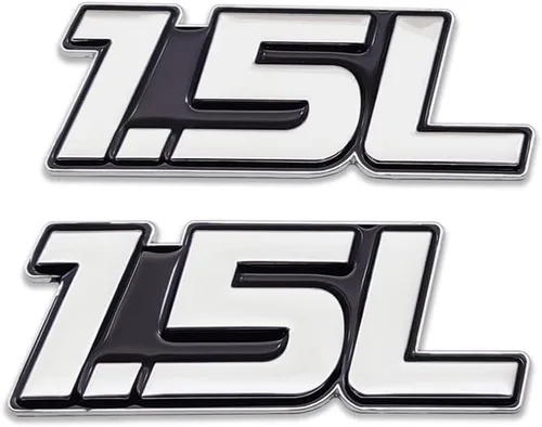 Vista 31 de 2 emblemas de metal con logotipo de 1.5 L de alta calidad 3D 1.5 insignias para guardabarros para puerta de automóvil, calcomanía de ala lateral