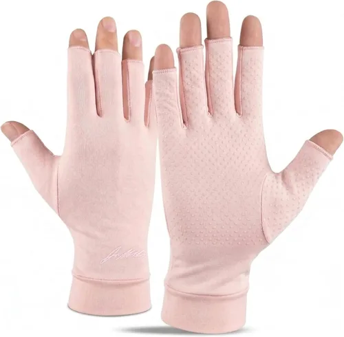 Vista 8 de Doctor Developed Open Finger Arthritis Gloves - Compression gloves, Doctor Written Handbook