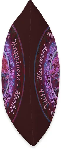 Vista 2 de Amelia Carrie Truth, Peace, Love, Happiness, Harmony, Blessings, Health Throw Pillow, 16x16, Multicolor