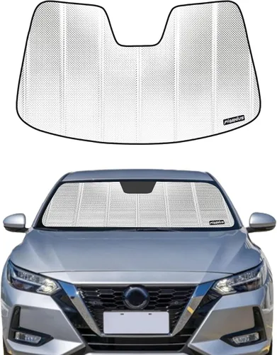 Vista 10 de Parasol para parabrisas para Nissan Sentra 2020-2025 - Parasol para ventana delantera, protección Gris