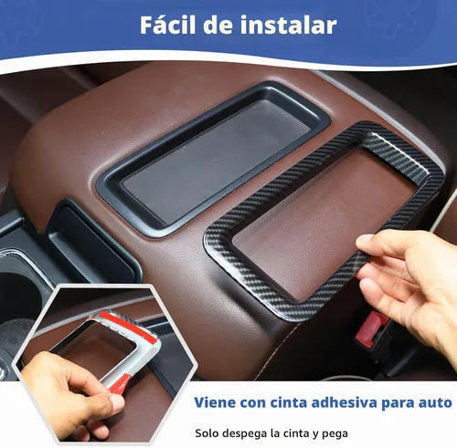 Vista 6 de RT-TCZ para reposabrazos de bandeja de tapa de Silverado de fibra de carbono para Chevy Silverado/Suburban/Tahoe 2014-2018 para GMC Sierra/Yukon