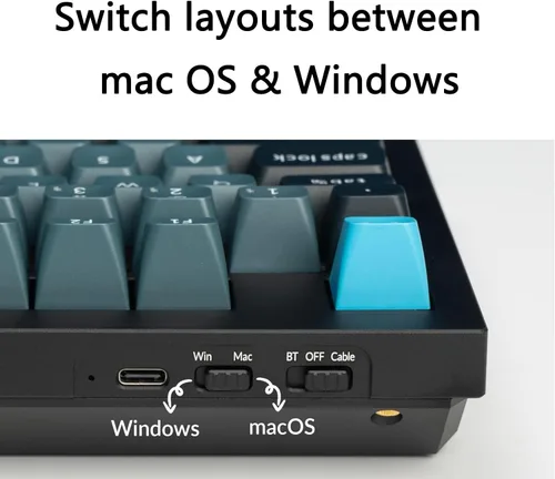 Vista 3 de Keychron Q6 Pro QMK/VIA Teclado mecánico inalámbrico personalizado, 100% tamaño completo de doble junta programable RGB intercambiable en caliente