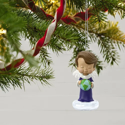 Vista 6 de Hallmark Keepsake Adorno de Navidad 2022, Aster de los ángeles de María
