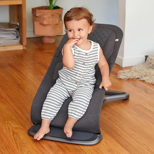 Vista 8 de Ergobaby Evolve Hamaca 3 en 1, Asiento Hamaca para Bebé Ajustable de Múltiples Posiciones, Se Adapta de Recién Nacido a Niño Pequeño, Carbón