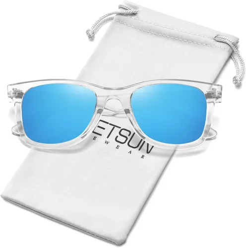 Vista 111 de MEETSUN Polarized Sunglasses for Women Men Classic Retro Square Frame Driving Sun Glasses UV Protection