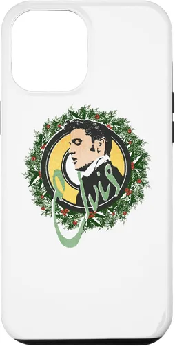 Vista 6 de Funda con corona de Navidad oficial para iPhone 14 Elvis Presley