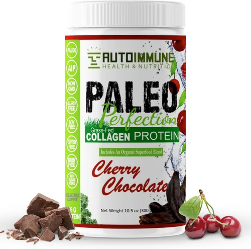 Vista 10 de Autoimmune - Polvo de proteína de colágeno sin estevia, sin OMG, colágeno en polvo para mujeres con fibra de manzana, brócoli y zanahoria, paleo