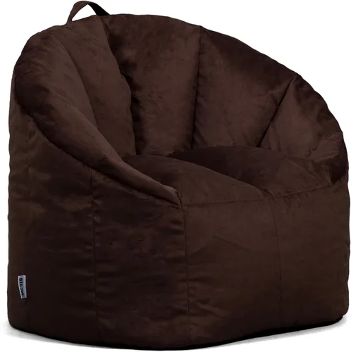 Vista 14 de Big Joe Milano - Silla de Puf con Cuero Montana Negro Vibe