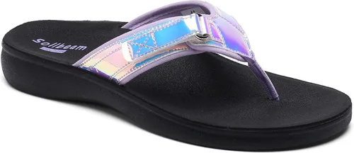 Vista 3 de SOLLBEAM Sandalias ortopédicas originales para mujer, estilo tanga con soporte de arco