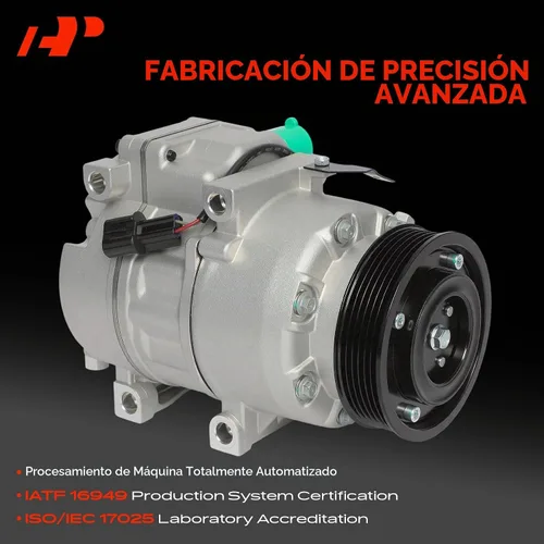 Vista 3 de A-Premium Compresor de aire acondicionado AC con embrague