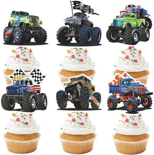Vista 13 de 48 Pcs Fox Cupcake Toppers - Woodland Animal Cake Picks for Woodland Animal-Themed Baby Shower Birthday Party Table Decorations Supplies
