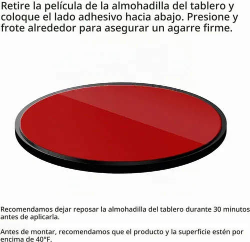 Vista 4 de iOttie alfombrilla flexible para tableros de superficies curvas para soportes para montar en el auto, Adhesivo, Negro