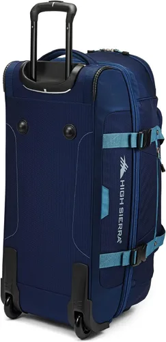 Vista 5 de High Sierra Fairlead - Bolsa de viaje portátil de poliéster de 34 pulgadas con ruedas y mango telescópico empotrado, color grisazul, Azul marino