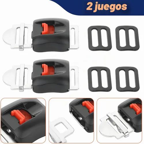 Vista 2 de Cosmos Paquete de 2 hebillas de liberación rápida para casco de motocicleta, hebilla de cierre rápido para casco universal de 0.75 pulgadas