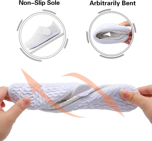 Vista 6 de Lisdwde Zapatos de agua para mujeres y hombres, antideslizantes, zapatos acuáticos, zapatos de natación, deportes de playa, zapatos de secado