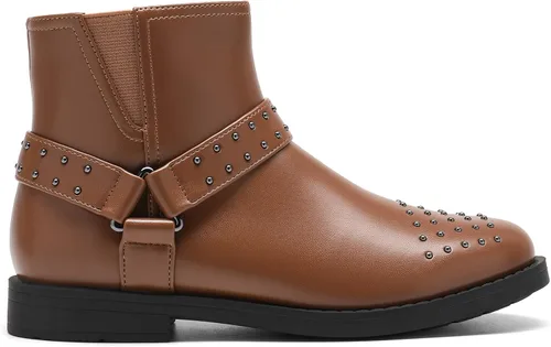 Vista 2 de DREAM PAIRS Botas de tobillo para niñas pequeñas y grandes