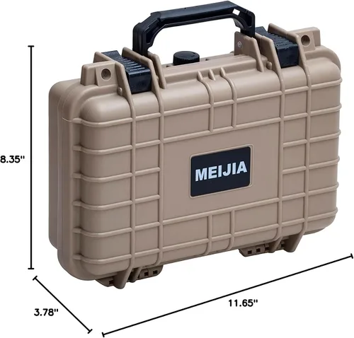 Vista 8 de MEIJIA Funda rígida protectora impermeable portátil para todo tipo de clima, funda para cámara pequeña, funda seca con espuma personalizable
