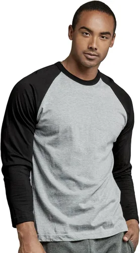 Vista 8 de TOP PRO Camiseta de béisbol de algodón raglán de manga larga para hombre