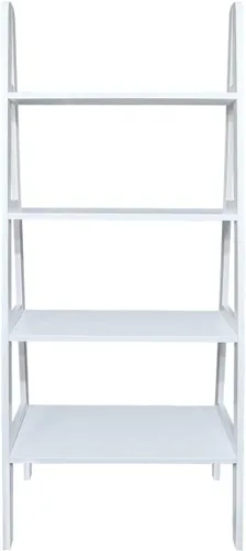 Vista 13 de Casual Home Librería de escalera de 5 estantes de madera maciza 100% estándar, 72 pulgadas de alto, castaño